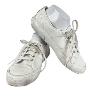 Superga Classic 2750 Leather Sneakers White Size 7.5 Women or 6 Men Casual